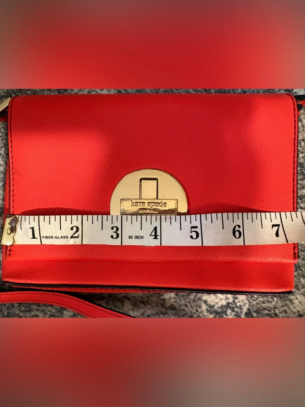 kate spade Red  Crossbody with Turn-Lock Detail